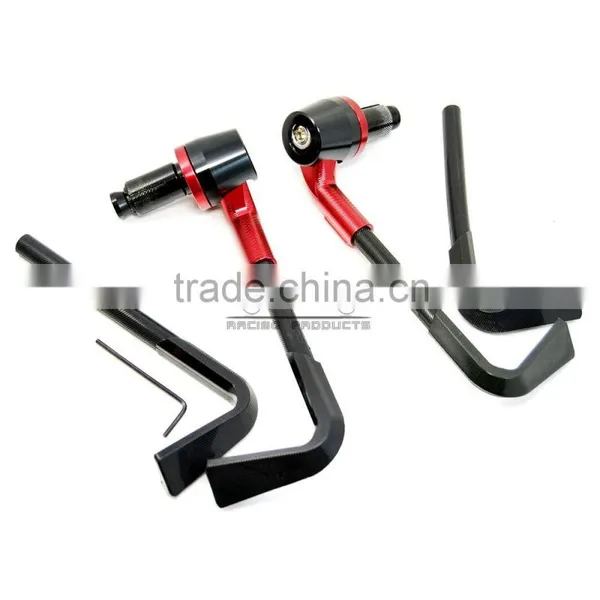 BJ-LG-003 Bent Style Universal Red 7/8" 22mm CNC Motorcycle Brake Lever Guard photo-4