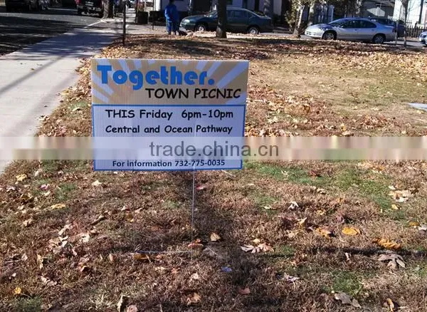 Durable Corrugated Plastic Yard Sign photo-5