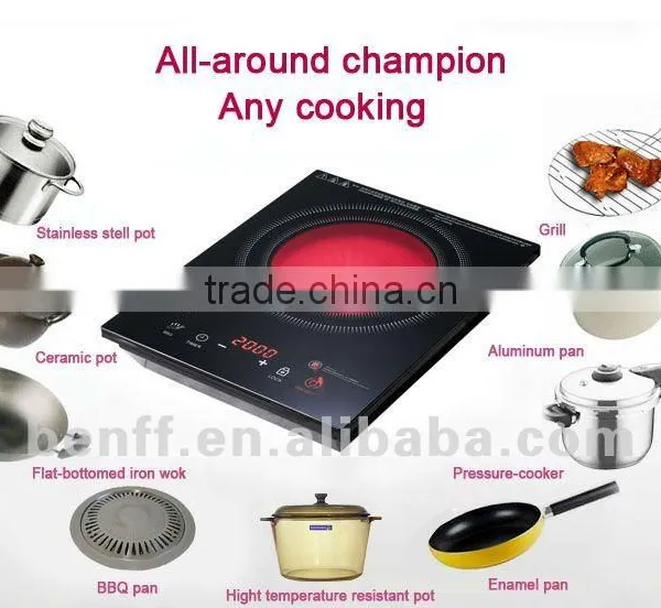 Grade A Black Crystal Glass Rohs Led Controller Far Infrared Heater Bbq Burner photo-5
