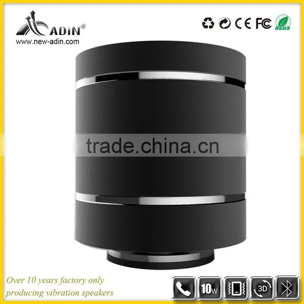 Wholesale Party Silver Bluetooth 2.1 Adin 10w Vibrating Mini Speaker photo-6