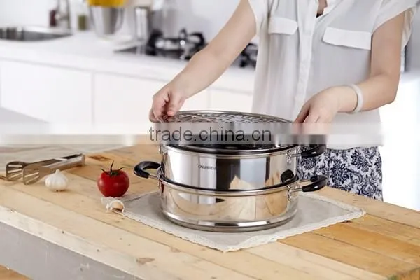 EM Brand New Design Instock OverstockMore Than 28 cm Stainless Steel Steamer/steamer&CXharms Induction Cooking Pot Fabrication photo-5