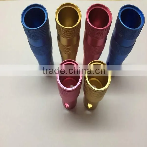 OEM Anodized Aluminum Knurling Flashlight Shell Quality Choice photo-4