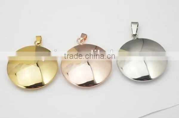 Silver/rose Gold/gold Filled Charm Engraved 18k Gold Filled Charm Wholesale for Women