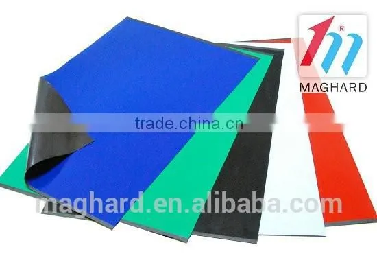 China Factory Directly Flexible Rubber Magnetic Sheet With Color PVC Film A3 A4 A5 photo-3