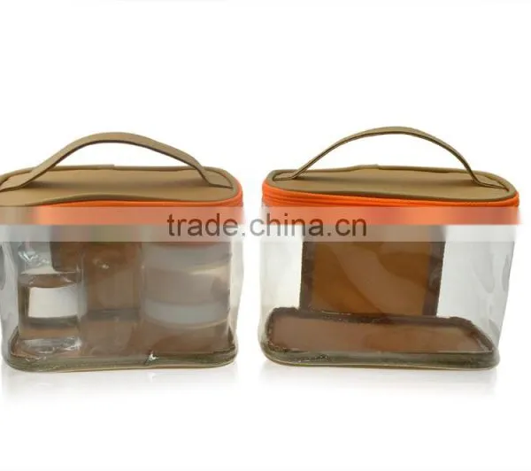 Zipper Top Sealing and Handle and Moisture Proof Feature PVC Cosmetic Bag photo-5