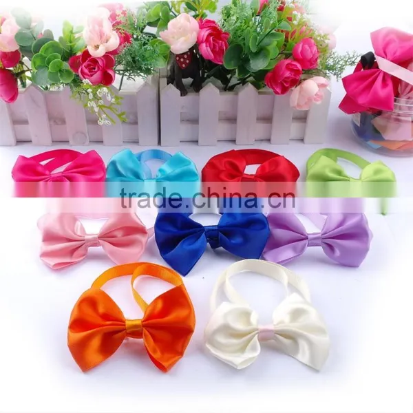Wholesale Multi Color Ribbon Fashion Dog Collar Bowknot Neck Tie