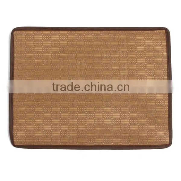 Hot Sale!! Pet Dog Cat Hot Summer Cooling Bed Straw Tatami Bamboo Cozy Sleep Pad Mat S 37*28cm Lowest Price photo-5
