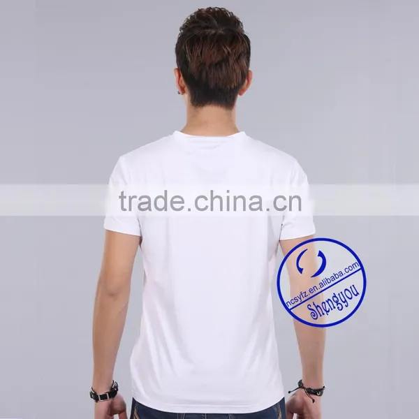 Custom Men's V-neck Tee T-shirt Wholesale China photo-3