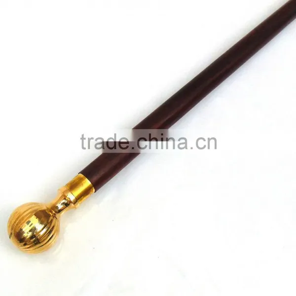 Antique Brass Vintage Walking Stick/Golden Handle Walking Stick/Beautiful Walking Stick Wk1120 photo-4