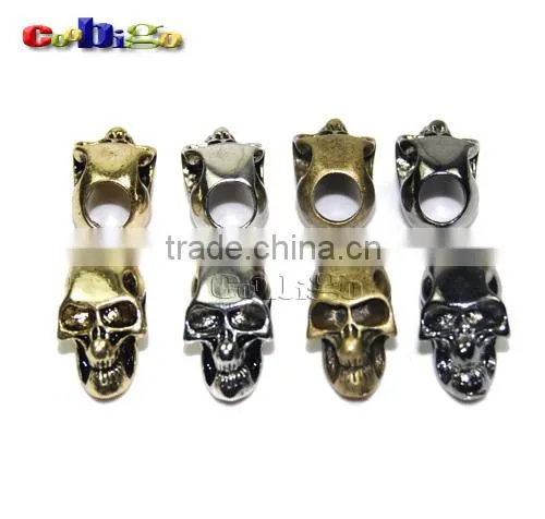 Charm Metal Skull For Paracord Knife Lanyards Paracord Buckle #FLQ053-A/B/C/D