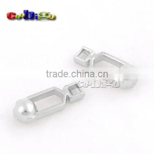 18*6mm Metal Zipper Pull Tap Zinc Alloy Silver For DIY Zipper Sliders #FLQ161-S photo-2