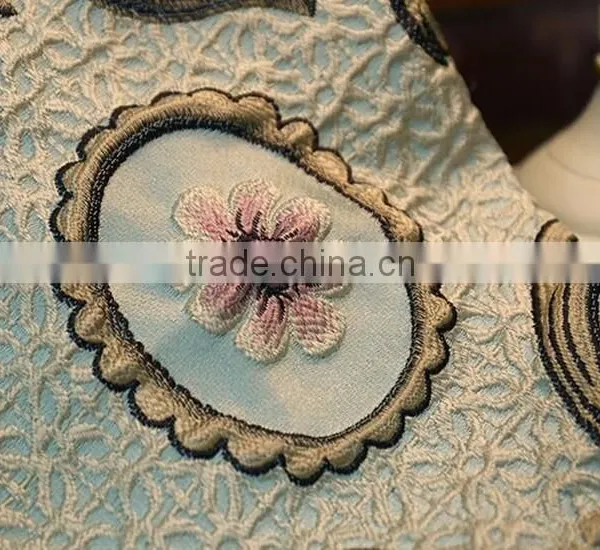 China Hand Embroidery Designs Fabric Curtain Wholesale / Jacquard Curtain Fabric / Curtain Fabric photo-5