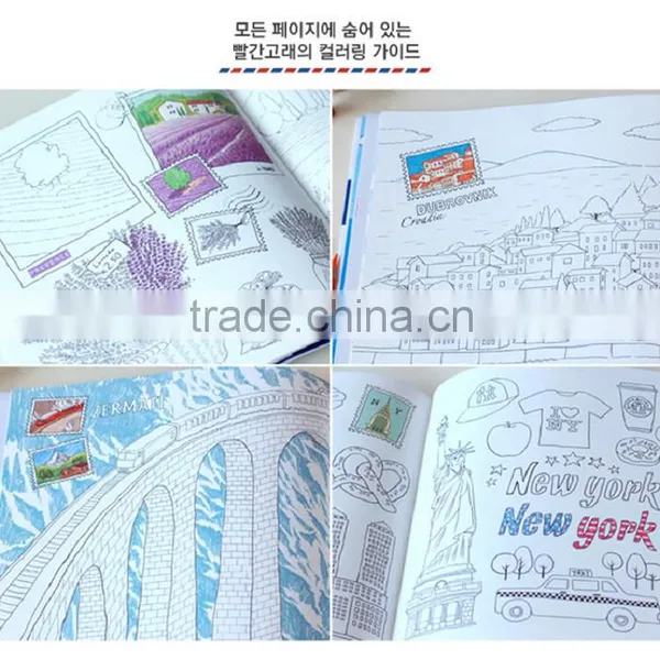 Wholesale New Arrive Hand-painted Secret Garden Series Coloring and the City Adult Coloring Books photo-6