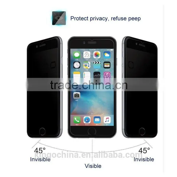 New Product 2016 Anti-peepnig Explosion-proof Tempered Glass Film for IPhone 6 IPhone 5