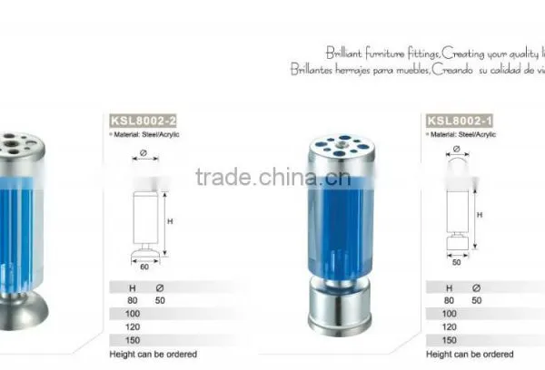 Acrylic Steel Screw Sofa Legs ,acrylic Sofa Legs for Furniture KSL8002 photo-3