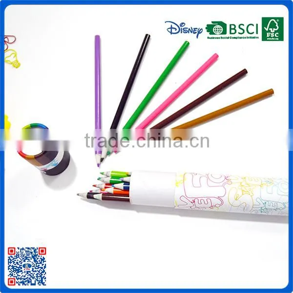 12 Pcs 7 Inch Recyclable Paper Material Colour Pencils With Oem Logo Supplier's Choice photo-2
