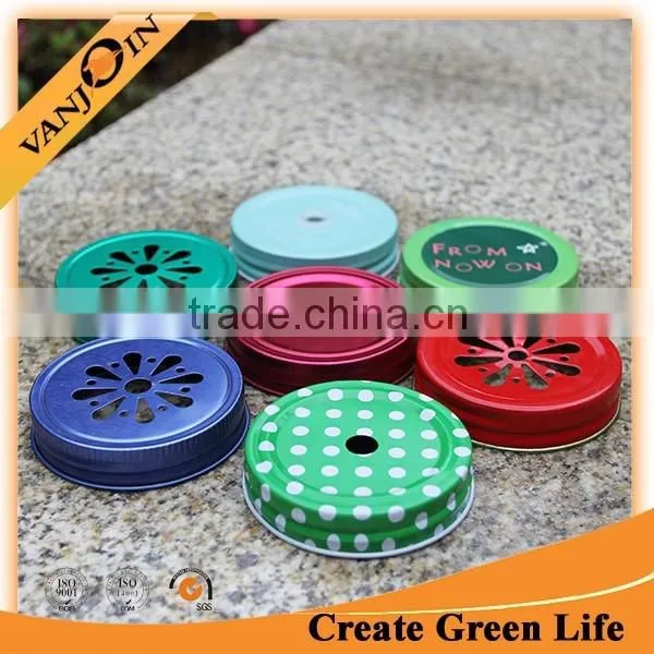 70mm Print Metal Cap for Mason Jar photo-4