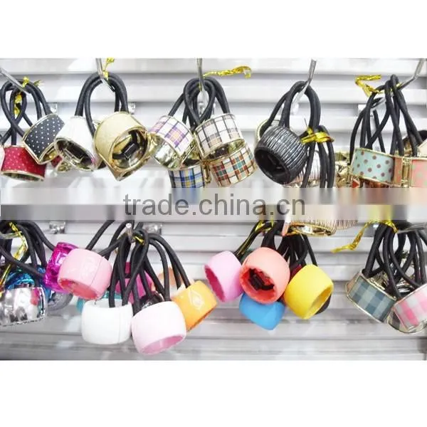 wholesale assorted plastic drum sillicone rubber elastic hairband
