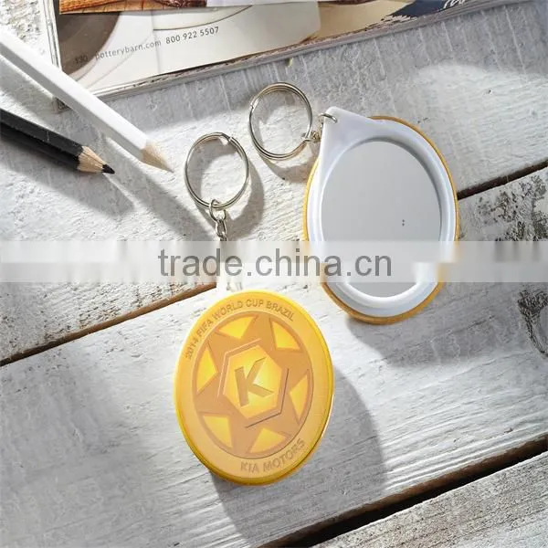 *cosmetics mirror compact mirror key chain with custom colors