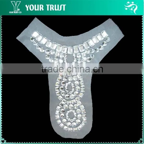 5MM Crystal Rhinestone Octangle Collar Beaded Neckline Garment Accessories photo-6