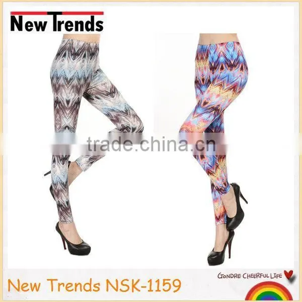 Fashion Colorful Chevron Printing Pantyhose Leggings