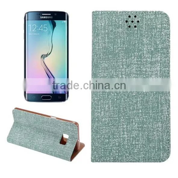 Galaxy S6 Edge Bling Leather Wallet Cover photo-2
