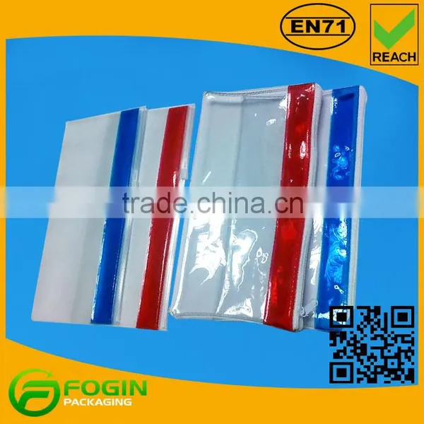 Cheap Promotional PVC Bag/ Colorful PVC MakeUp Bag/ PVC Pencil Bag With Zipper
