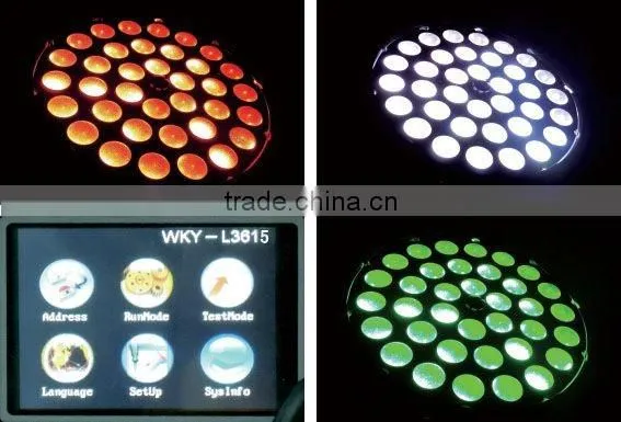 2015 Hotsale Rgbw Zoom 36x10w 4in1 Led Moving Head Wash Light Stage Lighting photo-4