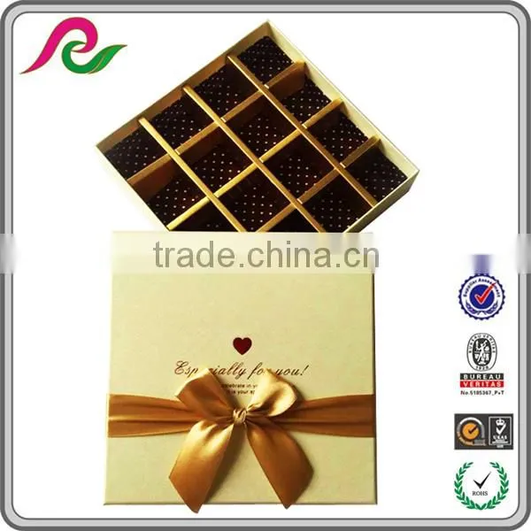 Custom Fancy Empty Paper Box Gift Box With Ribbon for Chocolate Packing photo-2
