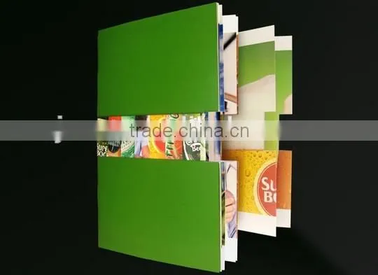 2016 Popular Design Brochure & Book With Foil Stamping / Hot Sale Brochure & Book Printing