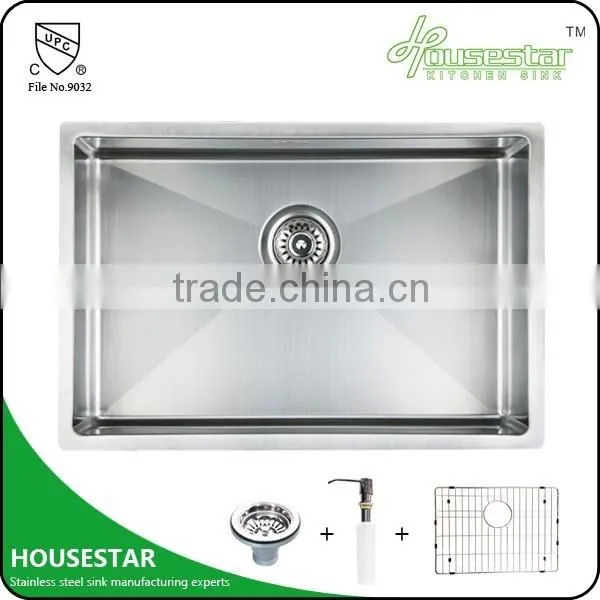 China Top 10 Enterprise Kitchen Design Kitchen Equipments For Resturant Under Mounted Handmade Stainless Steel Sink ---3219A photo-2