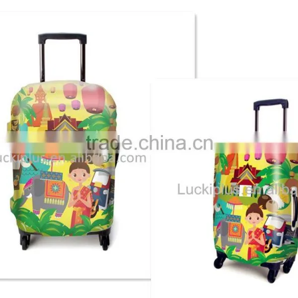 Luckiplus Wholesale Protective Cute Spandex Luggage Cover Luggage Trolley Case Cover,waterproof Luggage Cover photo-4