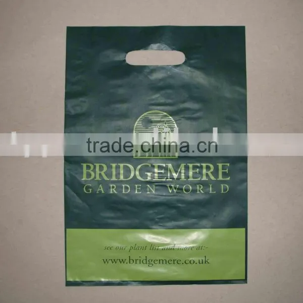 Plastic Die Cut Handle Plain Mouth Gift Bag