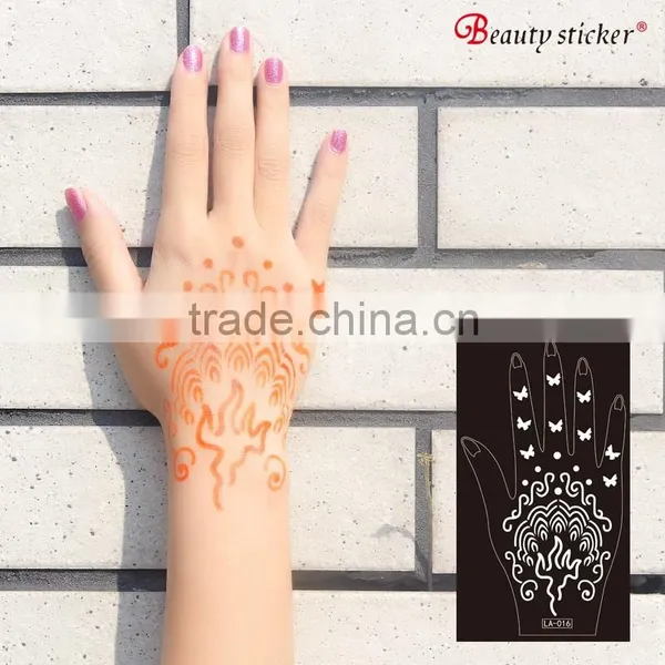 Black Plastic Temporary Airbrush Tattoo Stencil photo-4