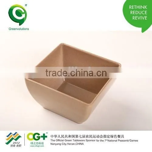 Eco-friendly Cheap Kitchen Rice Husk Fiber Square Bowl photo-5