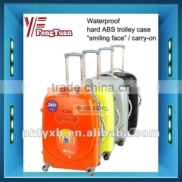2014 china  cheap smilling Wholesale ABS Shell Luggage/abs trolley luggage/hard shell luggage