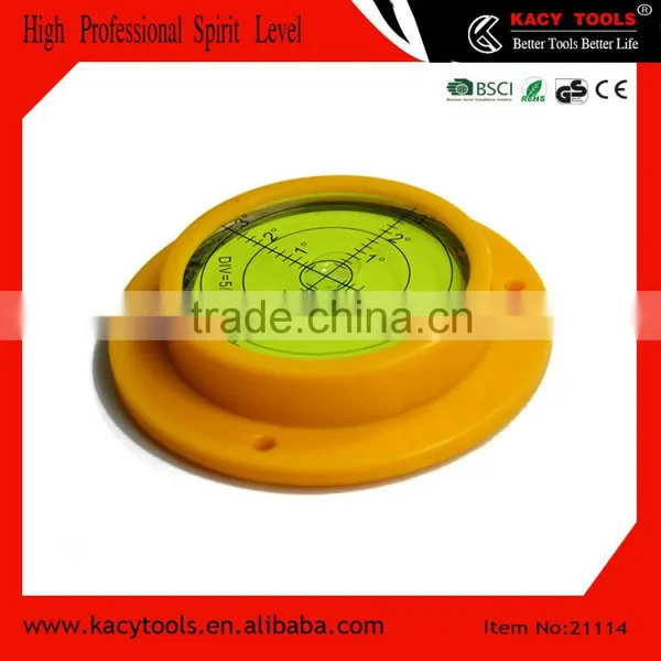 Plastic Round Circular Bubble Level Leveling Tools photo-3