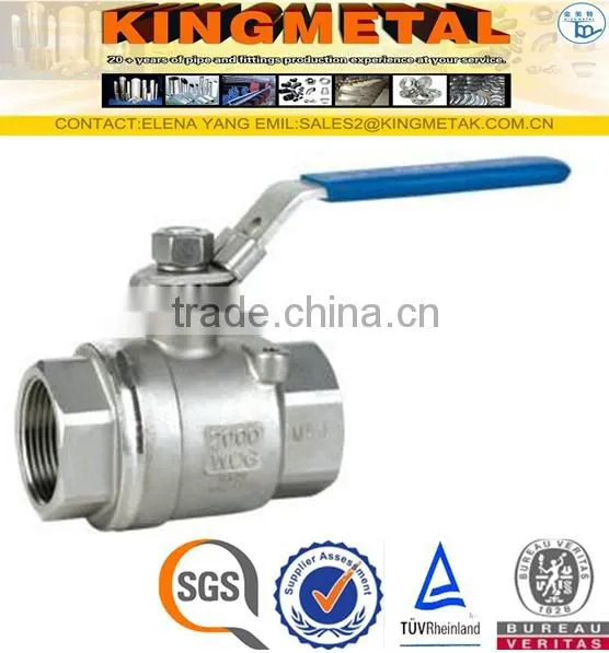 SS304 Pn 16 Stainless Steel 4PC Ball Valve Price List photo-2