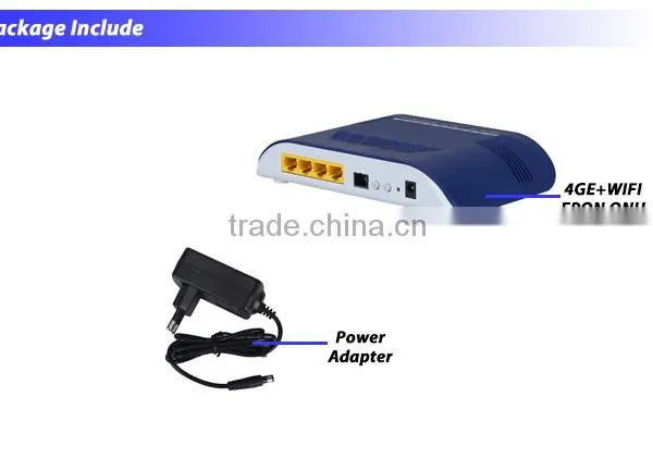 4GE + WIFI EPON ONU RJ45 LAN Port Wireless HGU Compliant With IEEE802.11b/g/n photo-3
