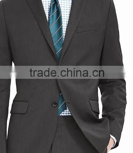 2016 Fashion Men's Black Business Suit Slim Fit photo-6