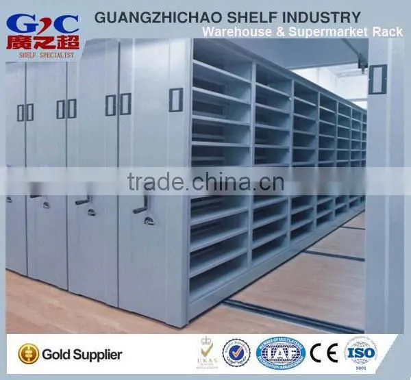 Manual Mobile Filing Cabinet Metal Book Shelving System photo-5