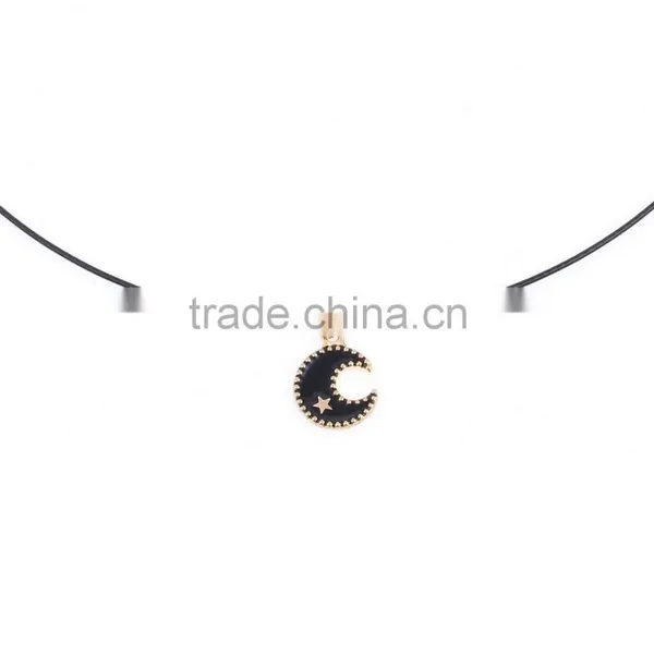 Islam Religion Sign Necklaces Accessory Single Tone Black Anime Chain Moon Star Turkey Flag Pendant Turnbucle Chain Necklaces photo-3