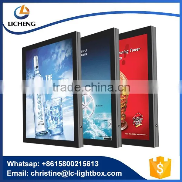 Outdoor Wall Hanging Led Scrolling Light Box With Single Side 8 Poster Advertising photo-6
