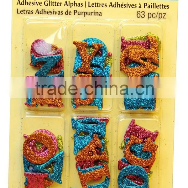 Colored Glitter Letter Number Stickers photo-5