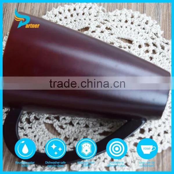 Traditional Chinesecustom Reusable Wooden Coffee Tea Cup Mug With Spoon and Handle photo-2