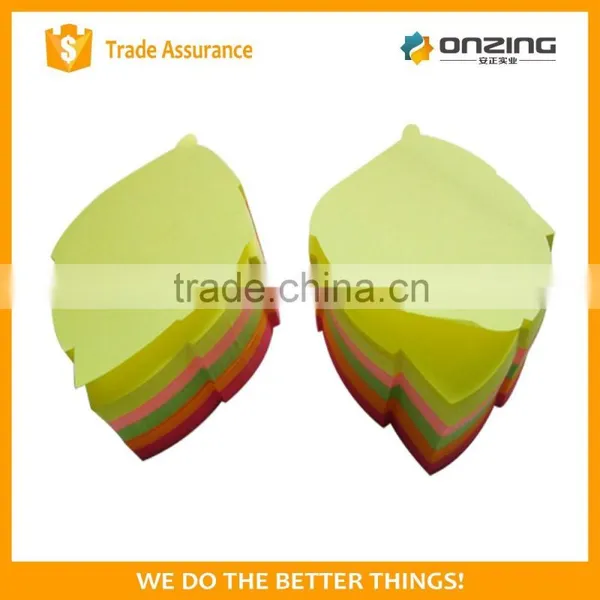 Personalized Leaf Shaped Colored Writing Pad Note Paper photo-3