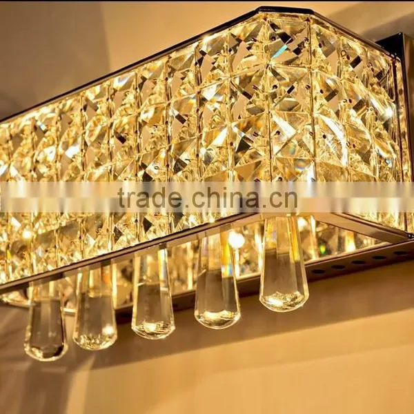 Simple Contemporary Creative Rectangle Crystal Wall Lamp Lighting Bedroom, Corridor Light photo-4