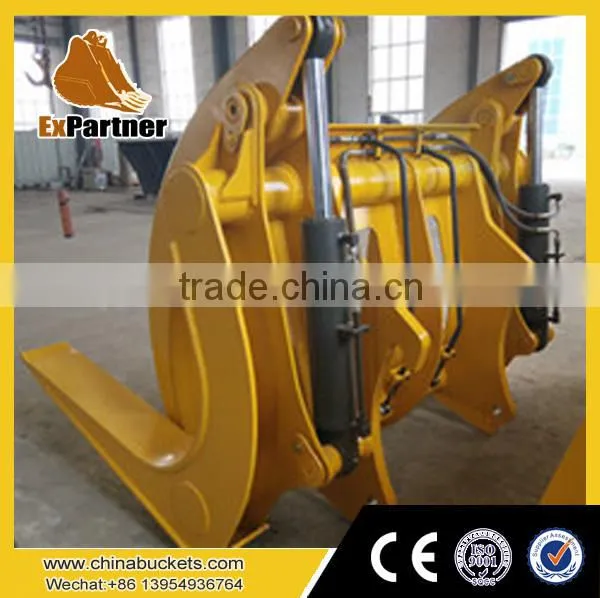 Brand New Grapple Fork Manufacturers , Volvo Grapple Bucket From .com for SDLG Wheel Loader photo-2