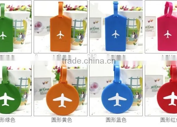 PVC Luggage Tags With Customer Customize Debossed Logos & Various Colors or Shape photo-2