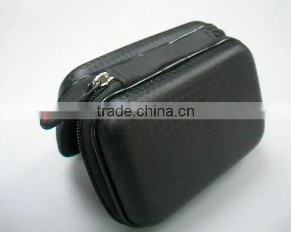 5inch pu fabric black hard shell eva security camera case